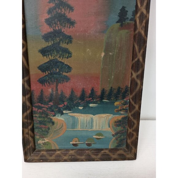 Vintage Antique Original Early 20th Century Landscape Oil Painting Framed Art - Picture 2 of 6